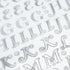 Silver Glitter Capital Alphabet Stickers